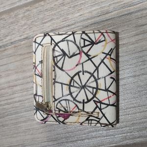 Fossil Sydney Bicycle White Credit Card Snap/ Wallet